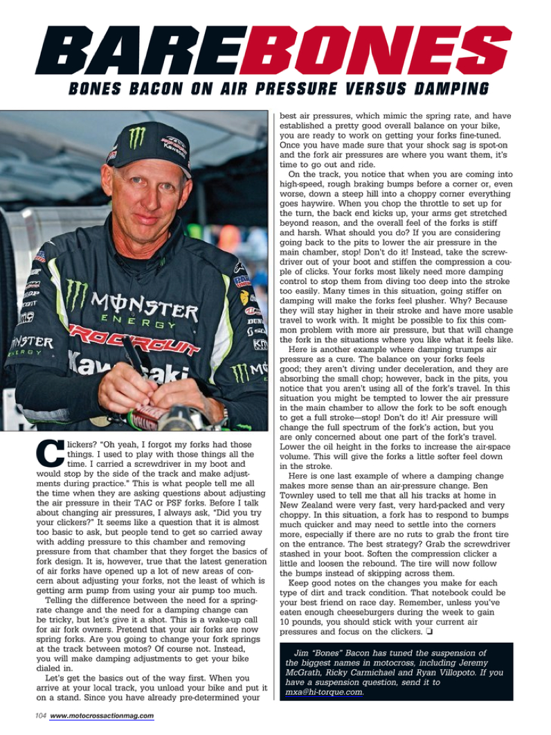 Motocross Suspension Setup Tips Motoklik